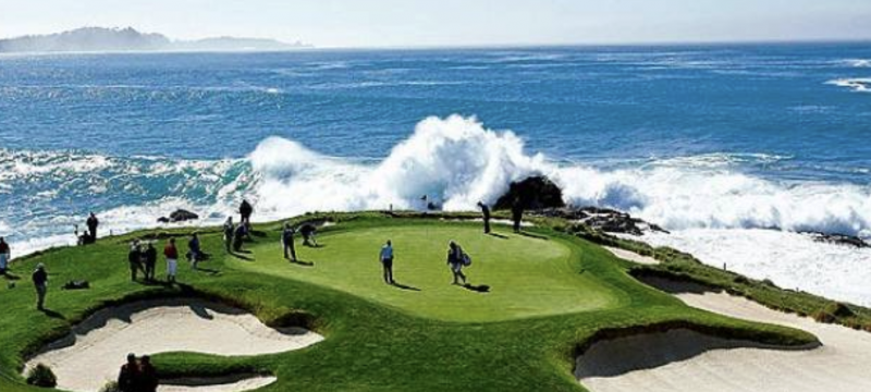 Le Pebble Beach Golf Links en Californie la star des golfs aux Etats-Unis 